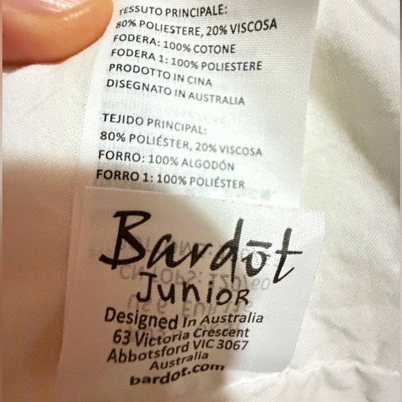 Preowned Excellent Condition Bardot Toddler Bear Ear Hooded Coat 6Y Ivory - Picture 9 of 11